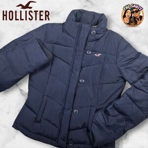 Hollister Navy Puffer Jacket